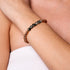 Grateful | 18k Rose Gold | Green Leaf Agate | Gemstone Expression Bracelet